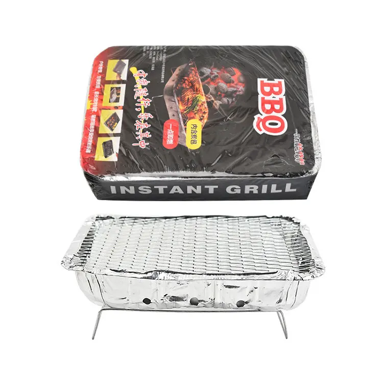 New China Market Carbonized Grilling Smoke Burn Disposable Grill