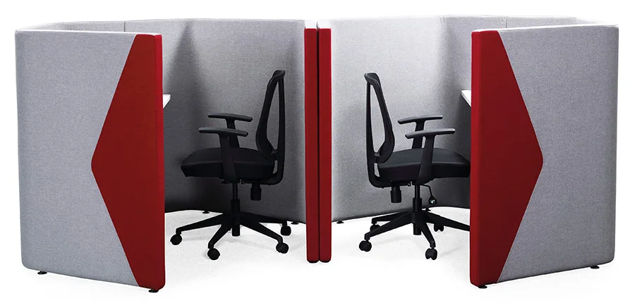 Soundproof High Back Sofa Chair Seating Modern Acoustic Modular Office Privacy Sofa Pod