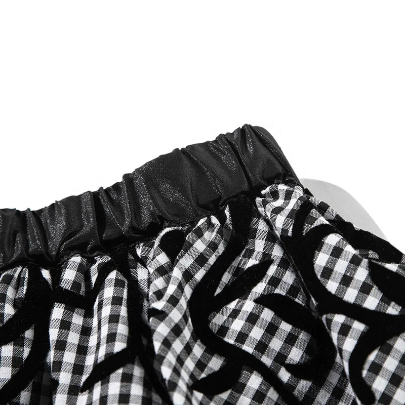 Gabby Loop Kids Girls Summer Flock Print Swing  Dress  Children Tutu Skirts Pleater Short Skirt