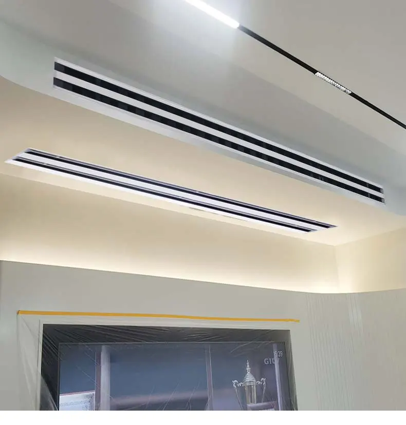 Hvac скрытый линейный слот диффузор Алюминиевый Регулируемый Линейный воздушный для вентиляции