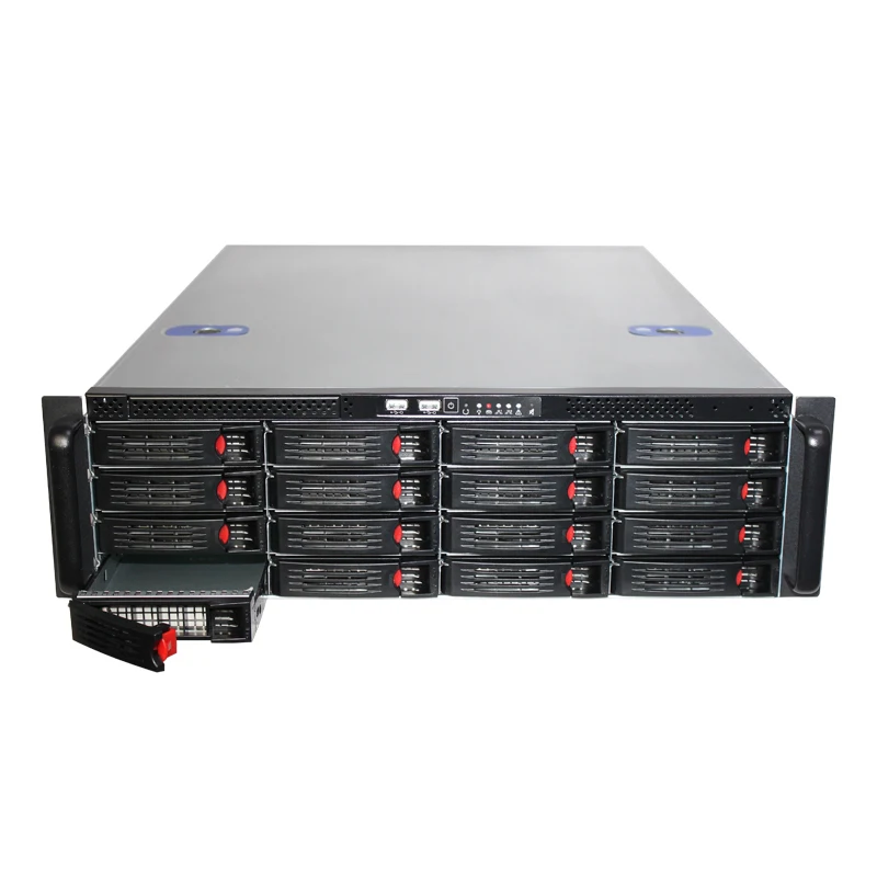 3u 16bays Hot swap storage server case rackmount computer case for Data Center and video server