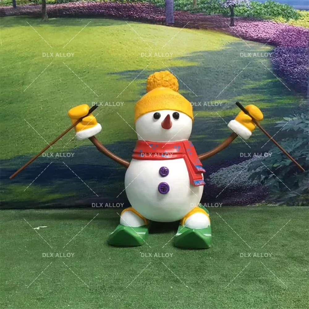 Resin Fiberglass Outdoor Giant Snowman Santa Claus Christmas Deer Decoration Sculpture