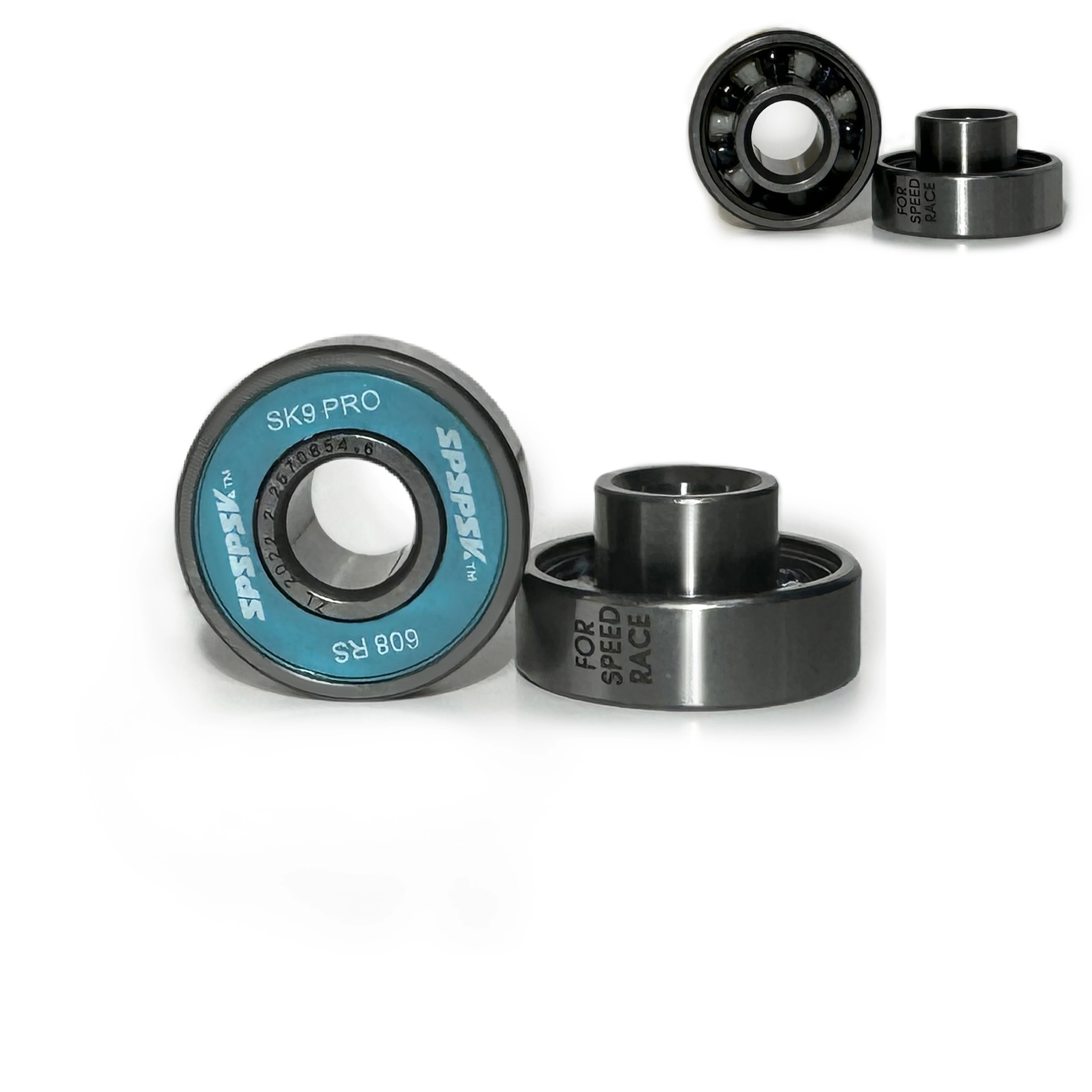 New High Quality Speed Skates Ceramic Bearings Easy to Remove Packing High-rotating Black Skateboard
