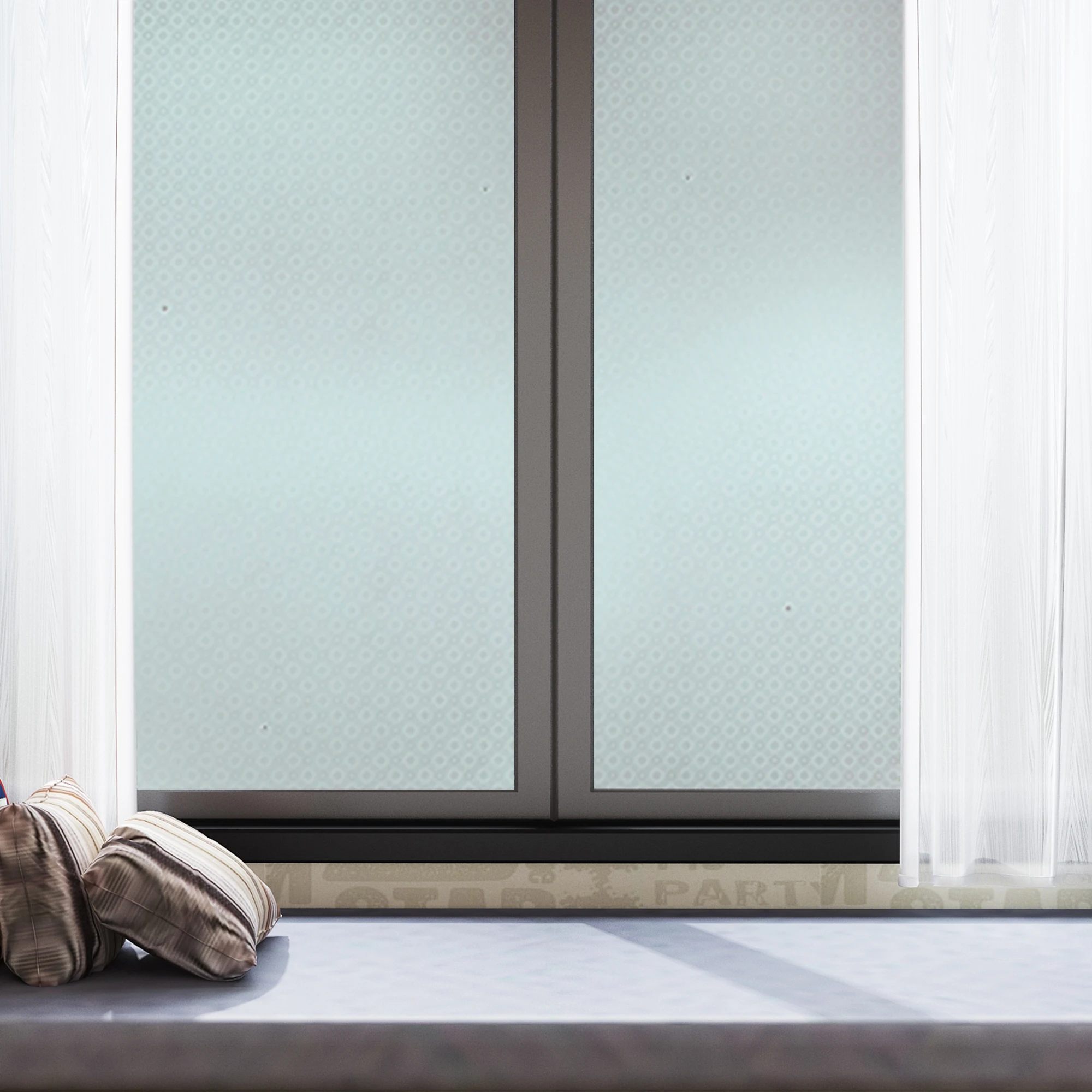 Glue-free glass film Removable Decoration Frosted Matt Transparent Glass Window Film