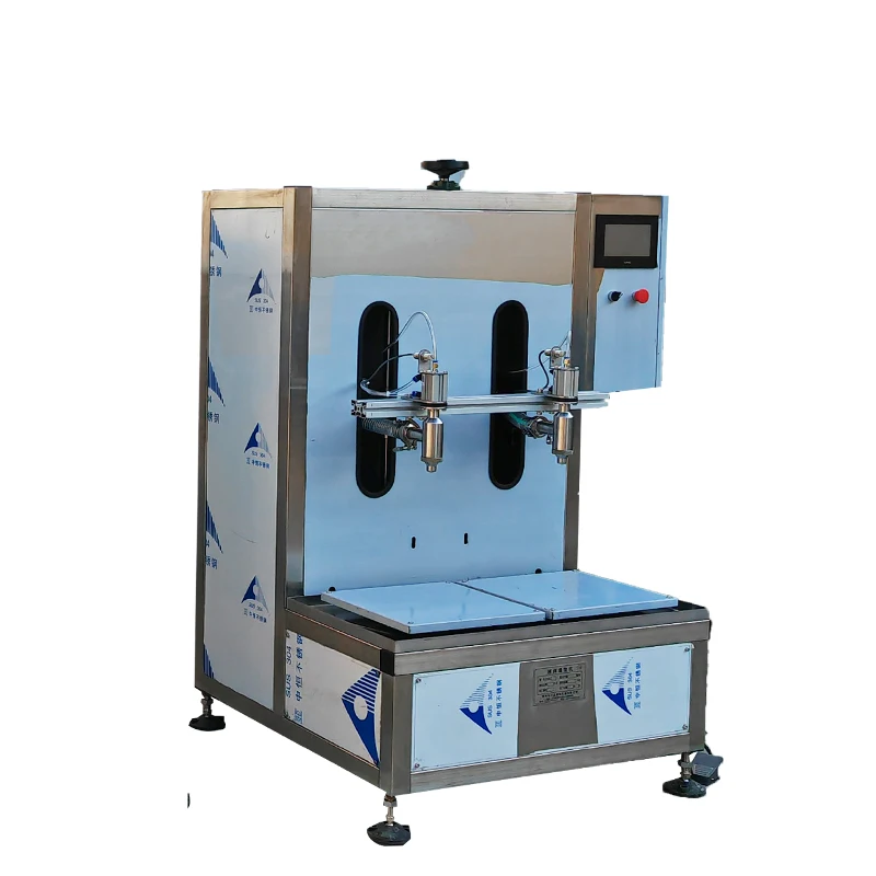 High efficiency 2 heads 5L liquid filling machine suitable for small business