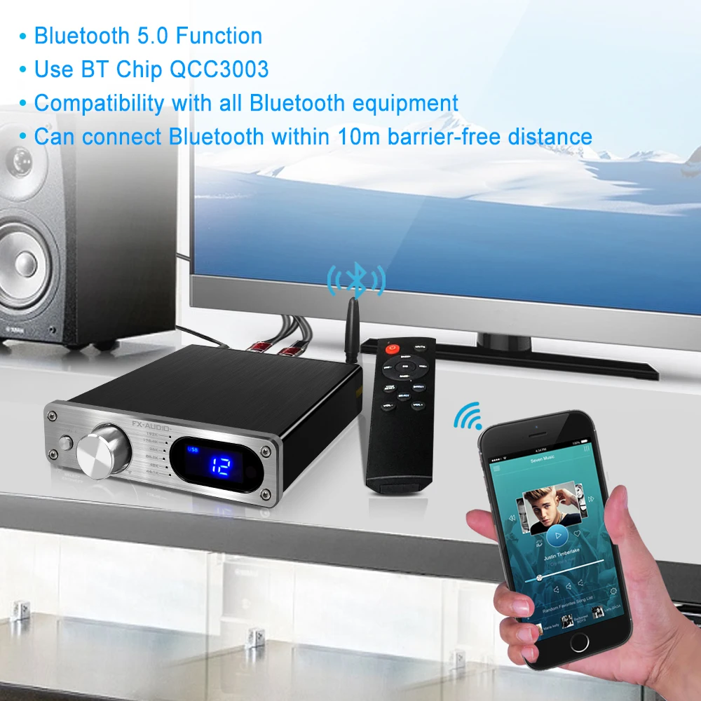 Двухканальный усилитель платы D502BT класса d по заводской цене Hi Fi сабвуфер Цифровые усилители со светодиодным