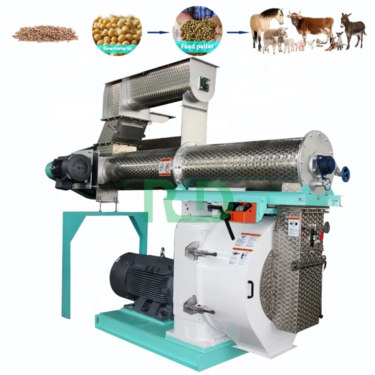 Customized Design Multifunctional 1-10 T/H Good price feed processing machines animal feed granulator