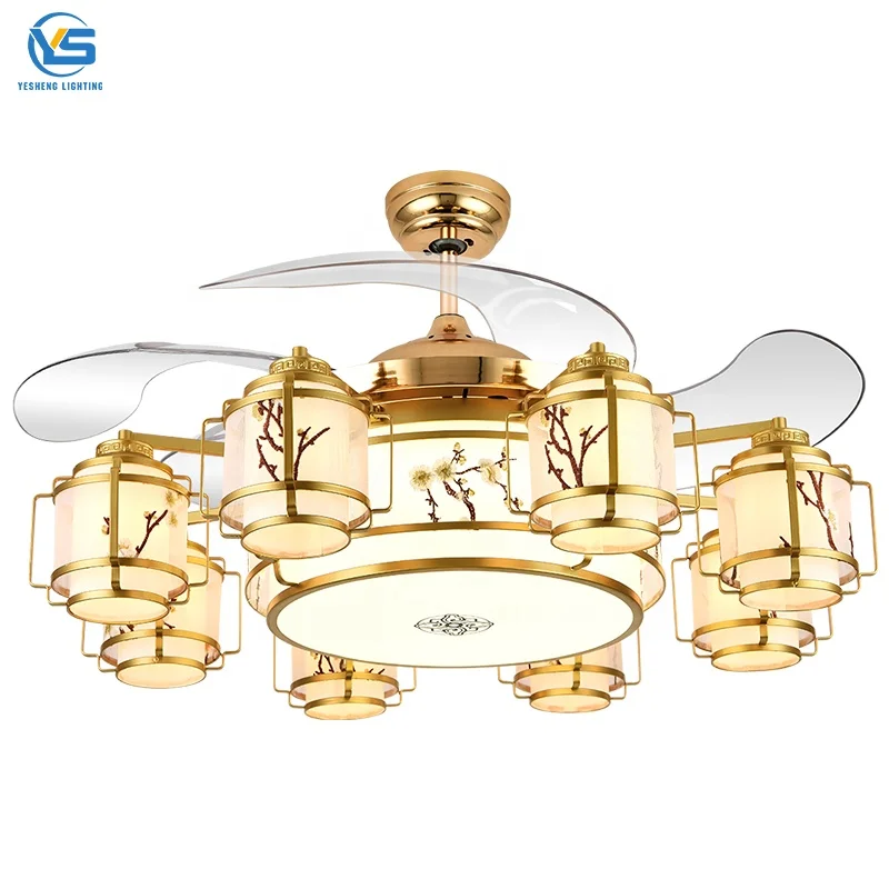 2052F Traditional ceiling fans Remote Control 42inch invisible  ceiling fan