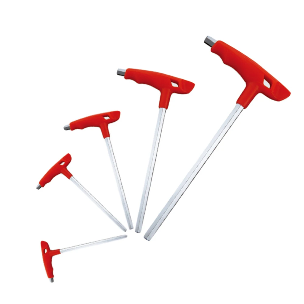 Inner Hexagon Allen Spanner Hand Tools Torque Long Metric Bicycle Accessories T Shaped Handle Torx Wrench Hex Key Wrenches