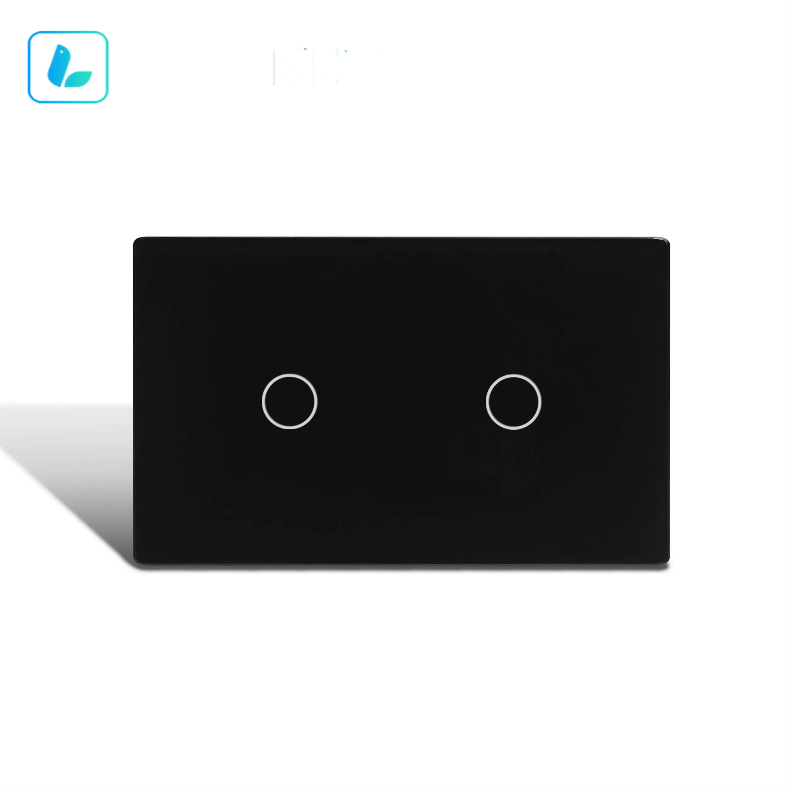 Larkkey Smart Life Tuya Wifi 2 Gang Switch Switch Share Wifi Wall Touch Smart Switch