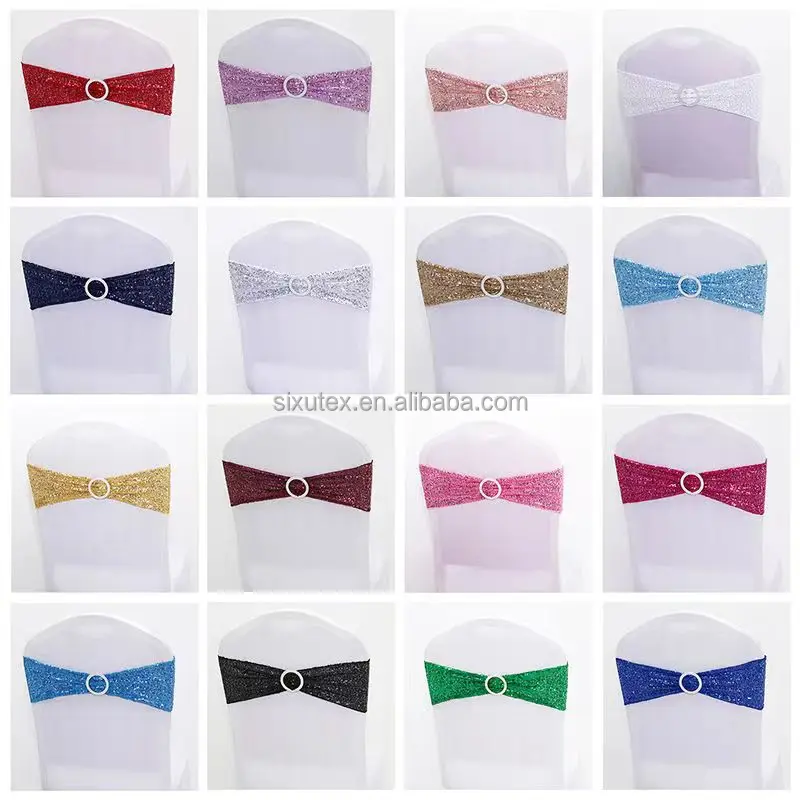 Stretch+Sequin+Chair+Sashes+Chair+Bands+for+Hotel+Wedding+Reception+Party+Event+Chair+Cover+Decoration