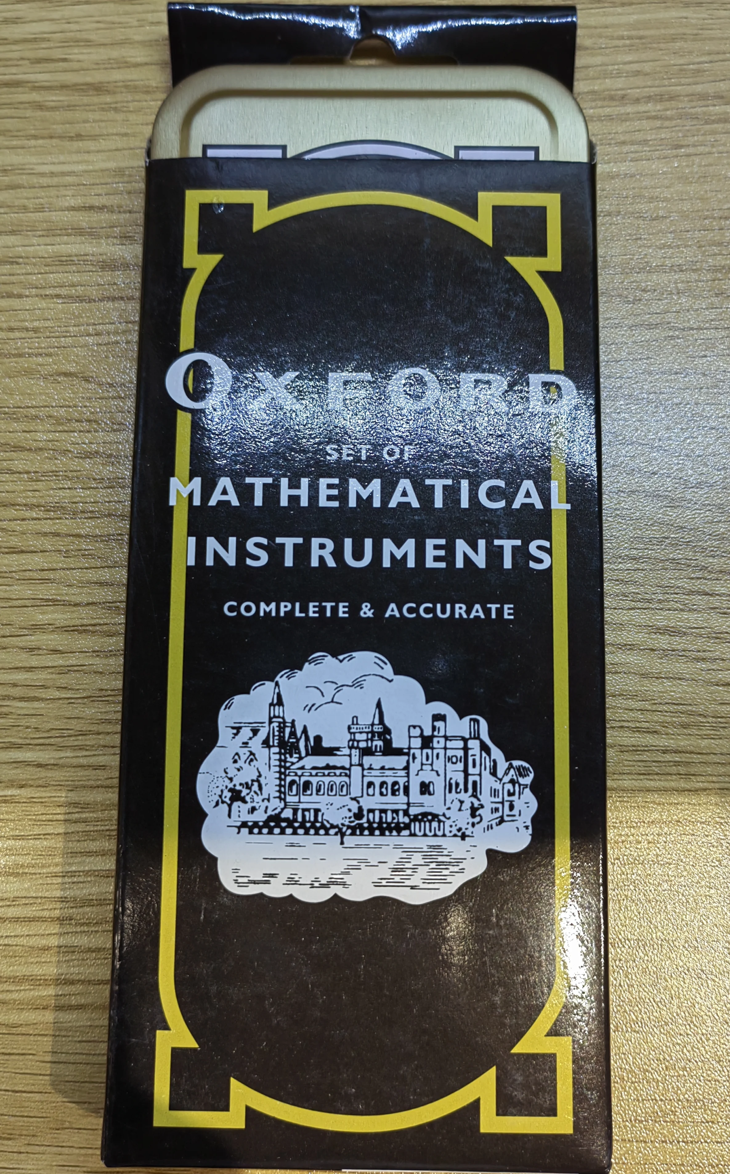 Ningbo made good quality kit stationary set mathematical set in tin box school office supplies back to school