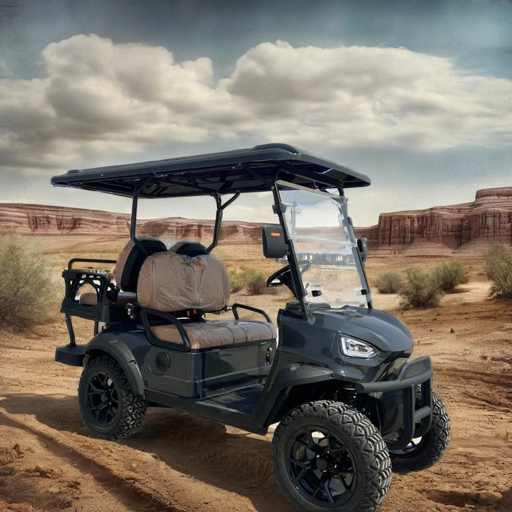 4-Seater Offroad Electric Golf Cart Cheap Prices 6-Volt DE Folded Golf Buggy Car Chinese Club Cars with EEC & DOT certifications