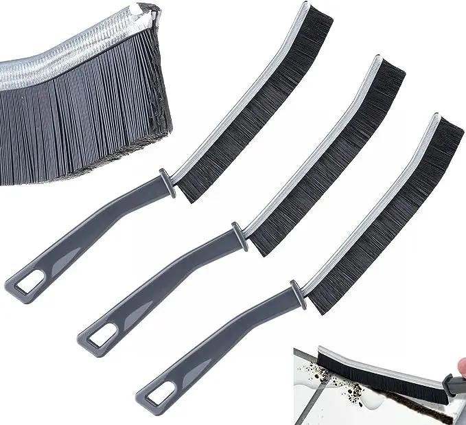 Kitchen Gadgets Household PET Cleaning Gap Scrub Brush Deep Tile Joints Stiff Angled Hard Bristle Crevice Cleaning Brush