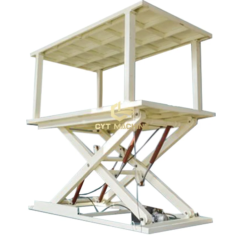 Custom Hydraulic Scissor Underground Car Parking Lift Fast Delivery