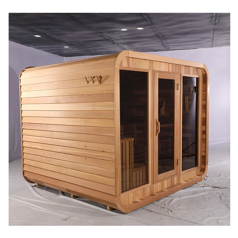 Smartmak 6 8 10 человек сауна комната деревянная Паровая большая дерево
