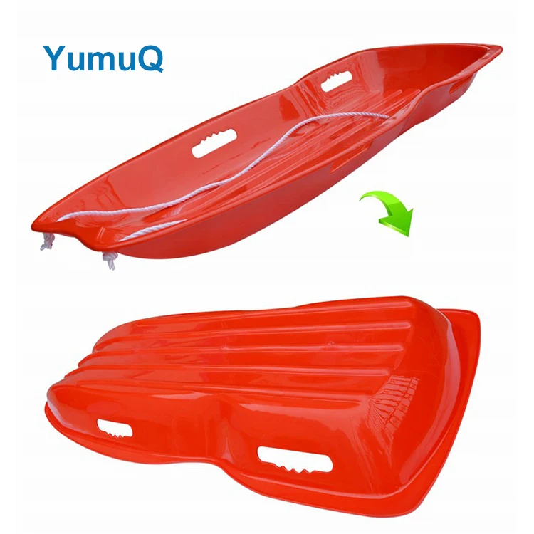 YumuQ Custom Color 120cm Portable Reindeer Animal Snow Gliding With Sleds Sledge For Sleding Tobaggan