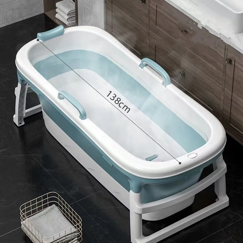 Massage Bathtub Environmental Protection Large Bathtub PP TPE Plastic Adult Household Folding for Babies Tubs Customized Printed