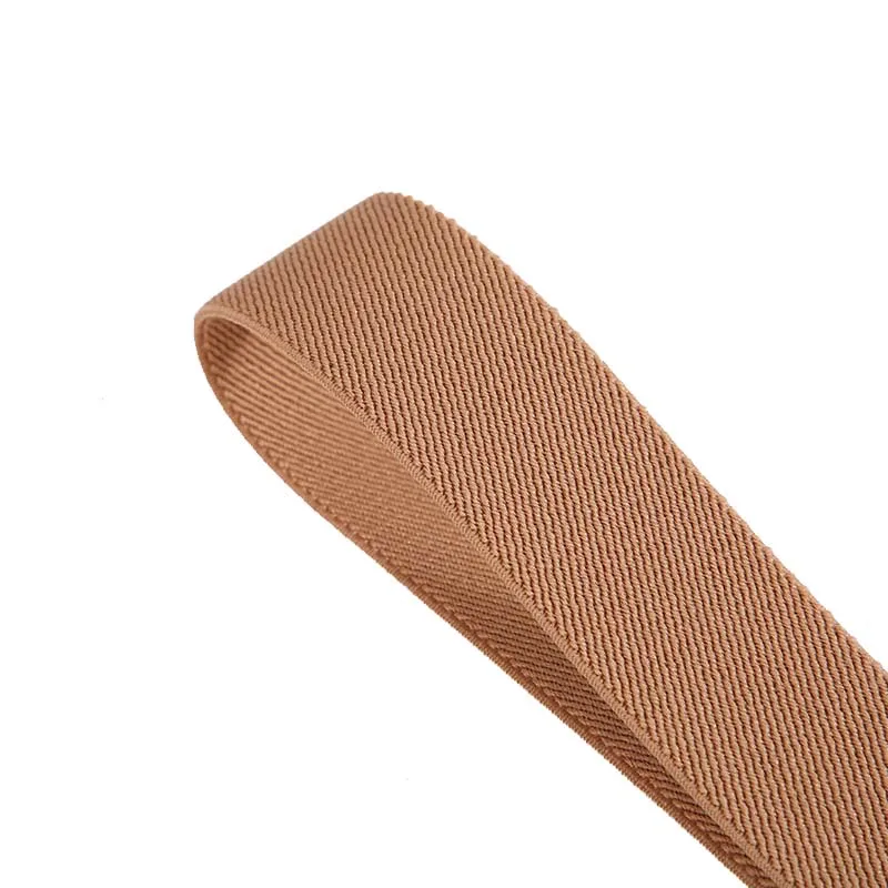 Manufacturers dfirect custom width 30mm 44mm polyester woven belt Smooth soft twill wrist webbing lunch box strap elastic band