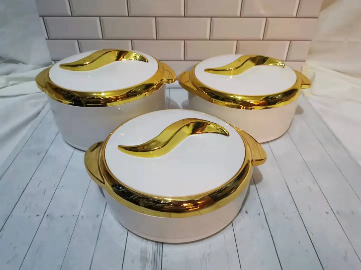 hot pot  Food Warmer 3PCS SET Party Food Warmer Set Lunch Box Container food warmer casserole stainless steel  (1.5L/2.0L/2.5L)