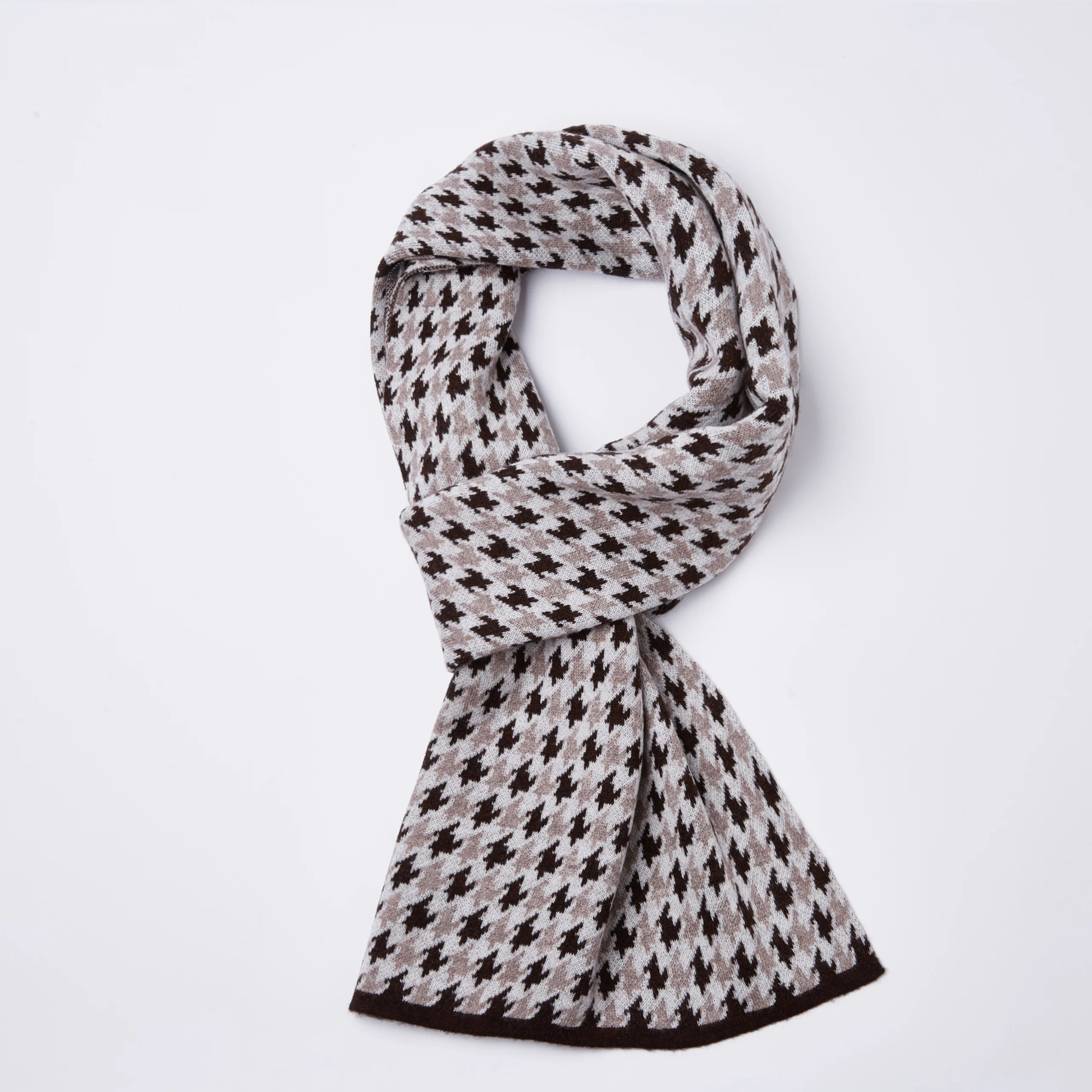 Custom Cashmere 100% Wool Luxury Scarf For Men Winter