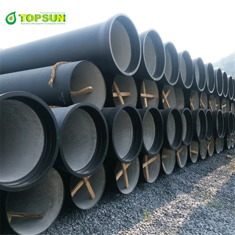 Black centrifugal DN600 ductile iron pipe C class