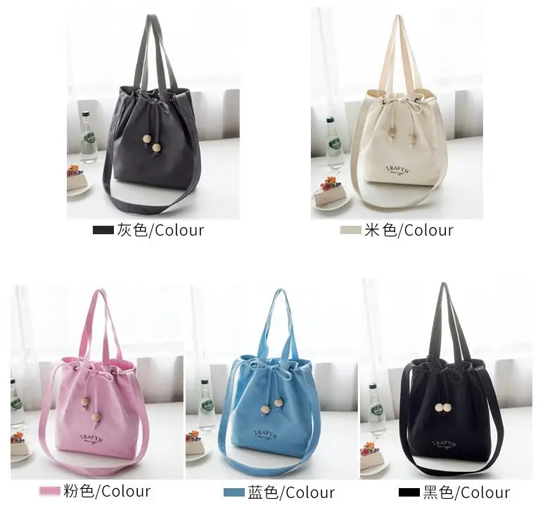 Eco Friendly Custom Logo Printed Fashion Shoulder backpack New Design Tote Bag Cotton Drawstring Shopping Canvas Tote Bag