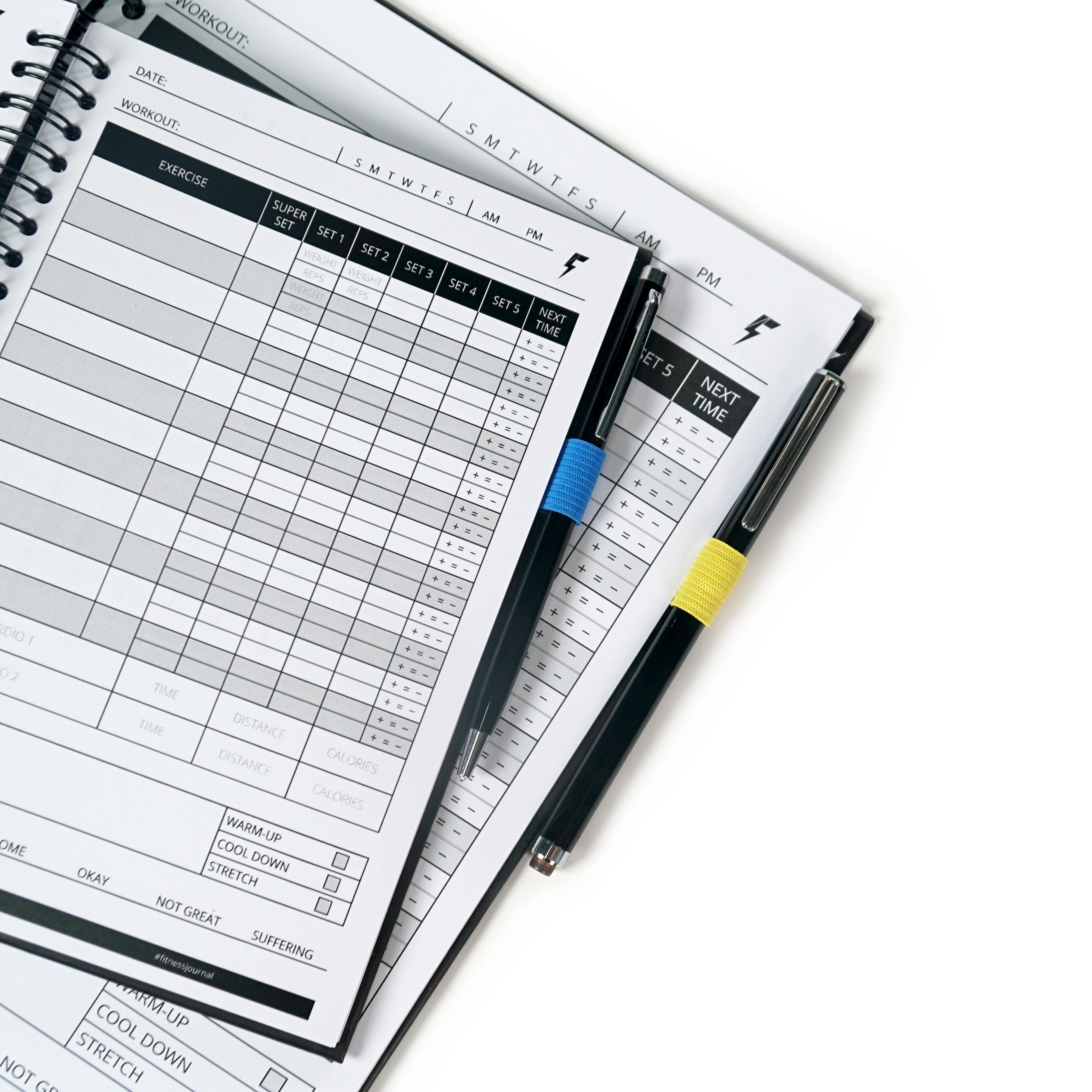 2024 Custom Printing Fitness Planner Daily Weekly Monthly Journal Goal Exercise Book Workout Log Book Undated Notebook