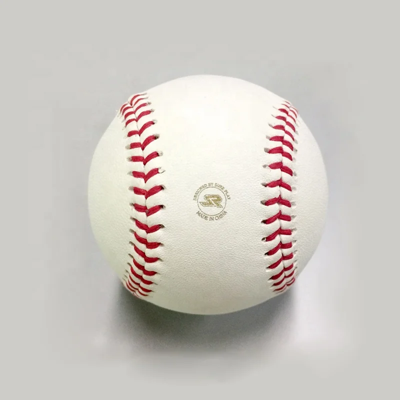 9inch 5oz high quality genuine cowhide leather 50% wool winding baseball balls for training