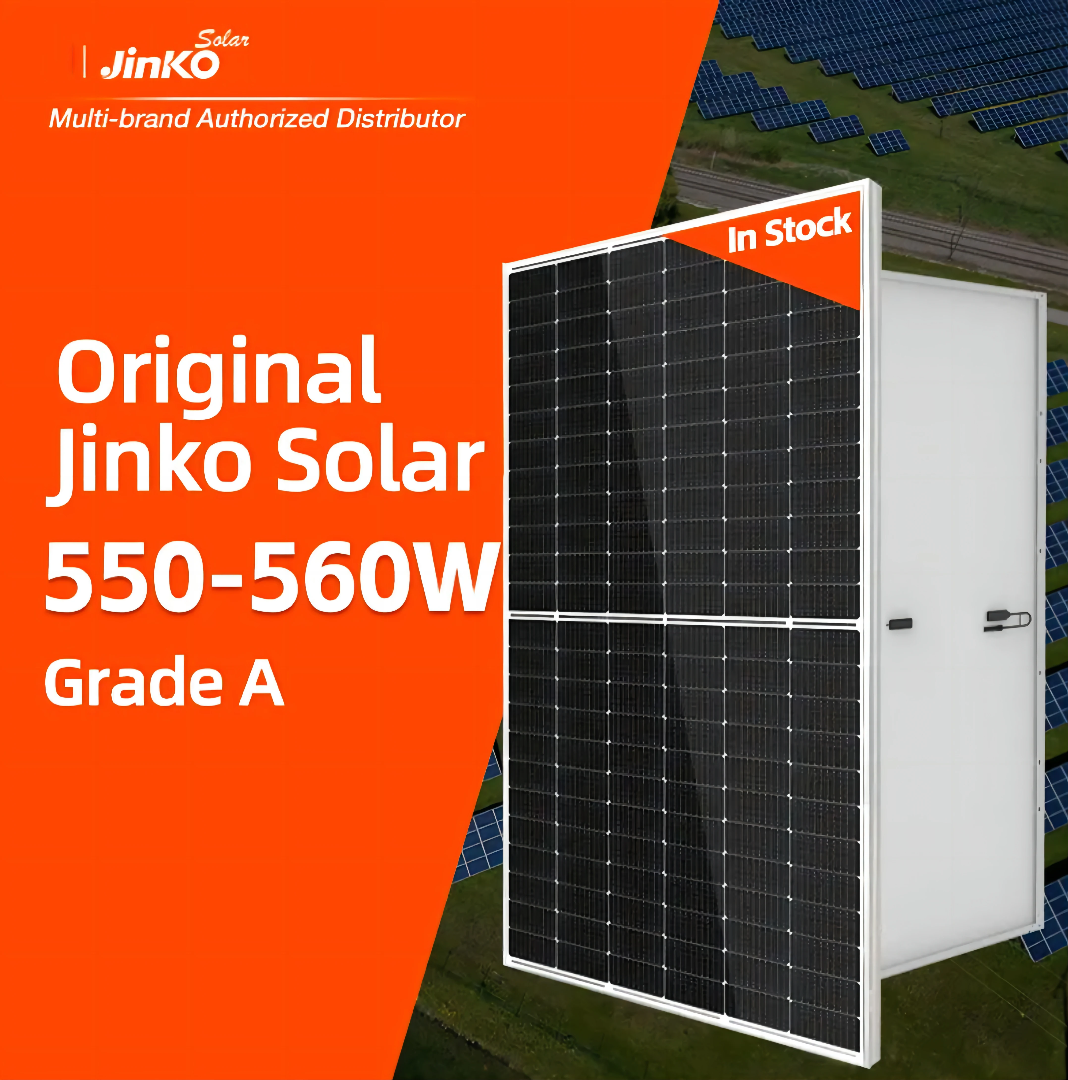 Jinko Solar Tiger Pro 72HC mono facial module 545W 550W 555W 560W PV Solar Panels for solar system