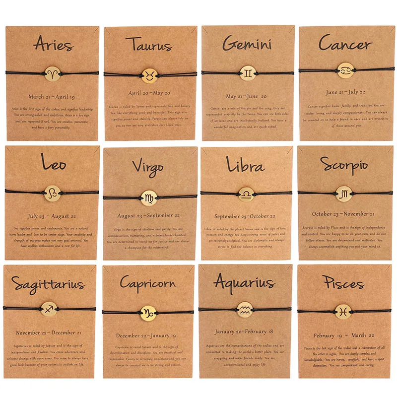 New Arrival Zodiac Bracelet Stainless Steel Charm Bracelet for Unisex Kids