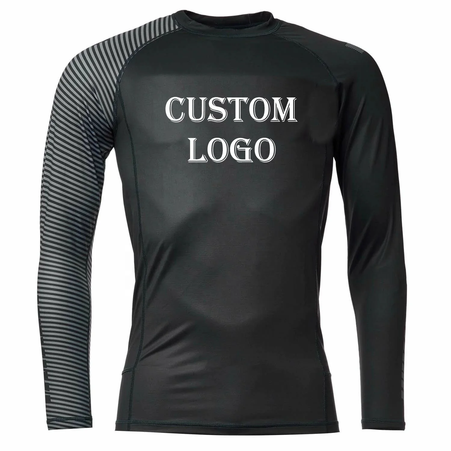 Custom Design Long Sleeve Men Rashguard Sublimated Printed BJJ Rash Guard