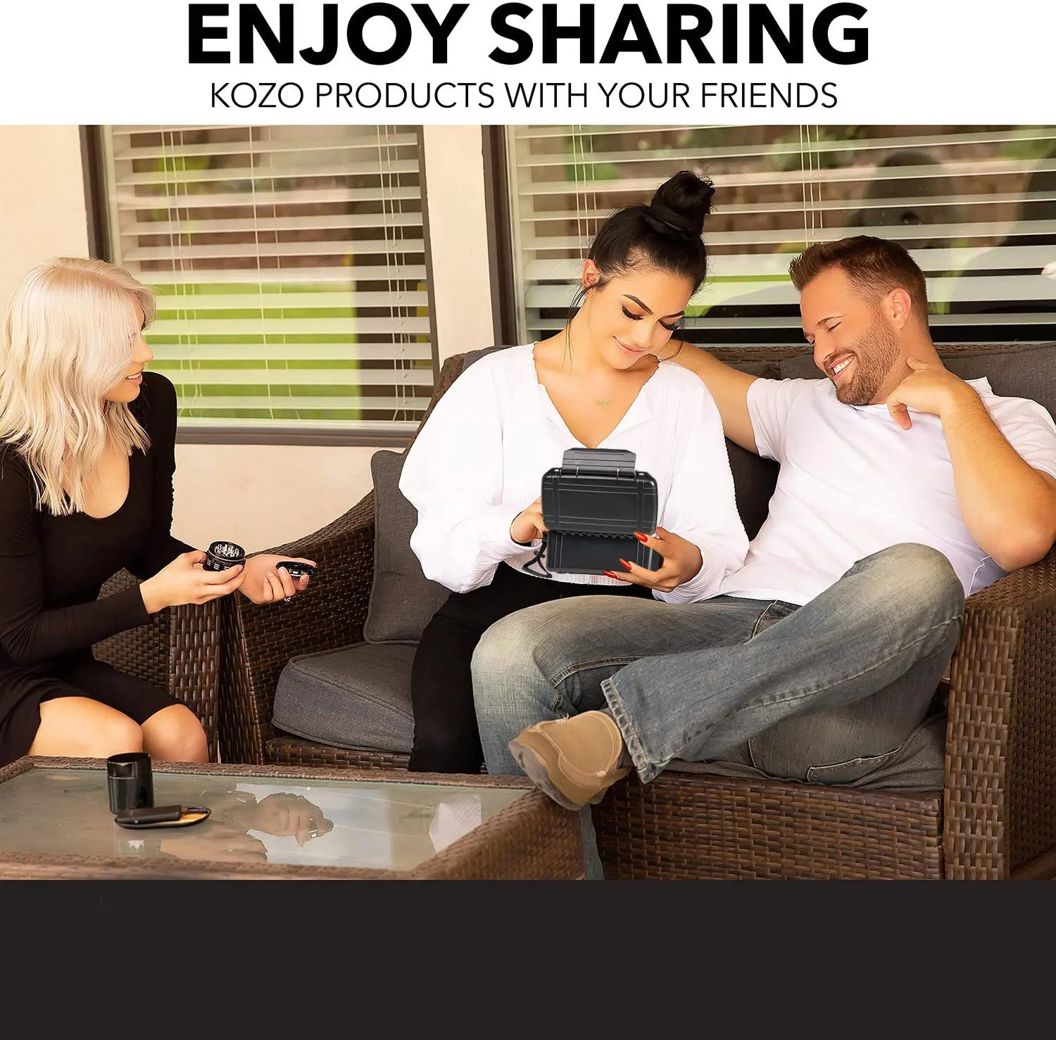 Custom Logo Printed Metal Grinder Jar Smell Proof Container Metal Rolling Tray Set Smoking Kit