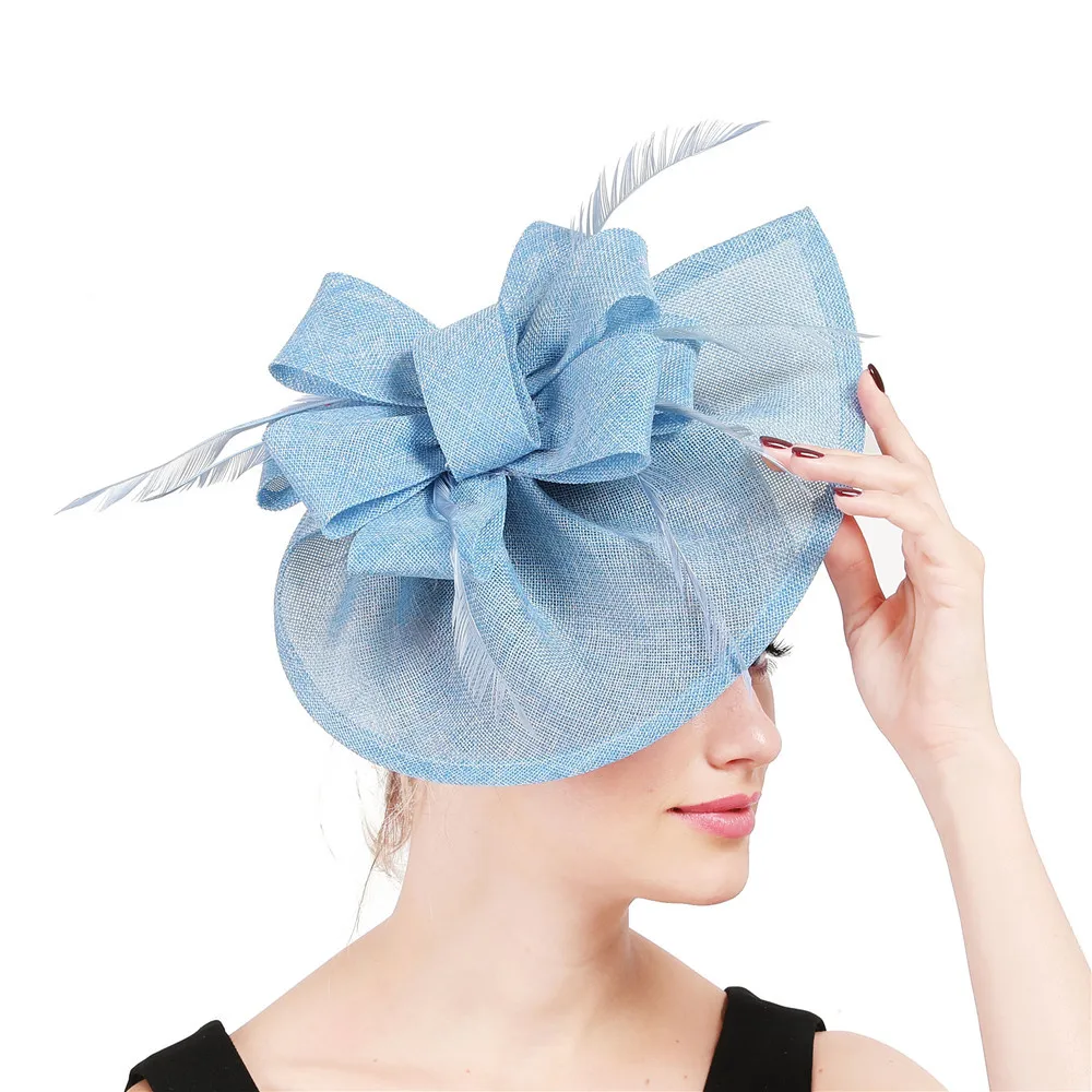 Western ladies wedding hats High quality women fascinators church hat
