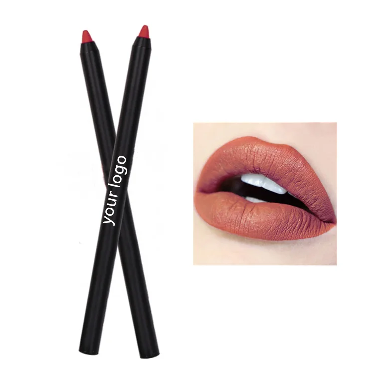 Cosmetics Wholesale Private Label 20 Colors Ready To Ship Vegan Brown Lip Liner