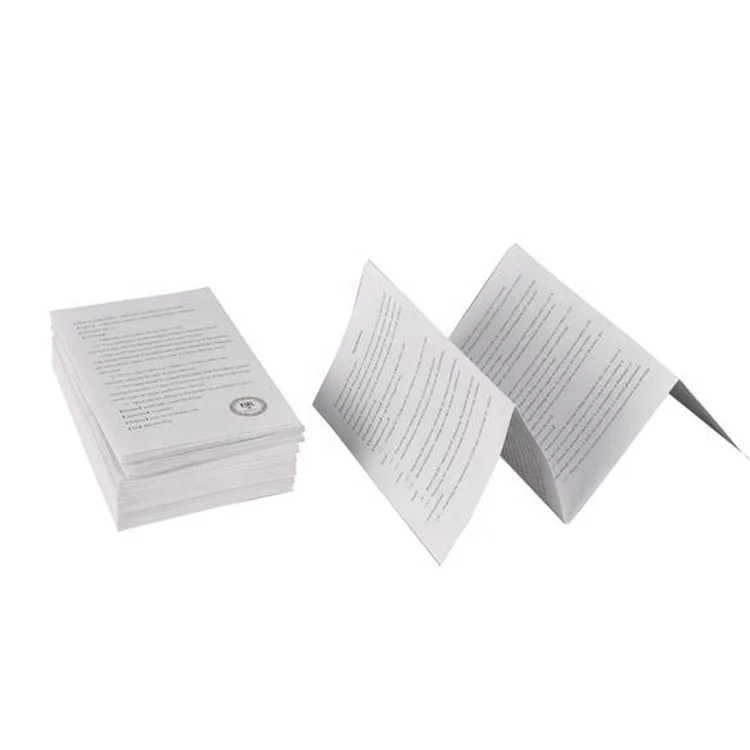 
Custom printed new instruction manual boolet book of white cardboard 