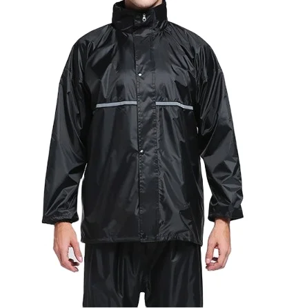Reflective pvc waterproof raincoat work clothes for motorcycle