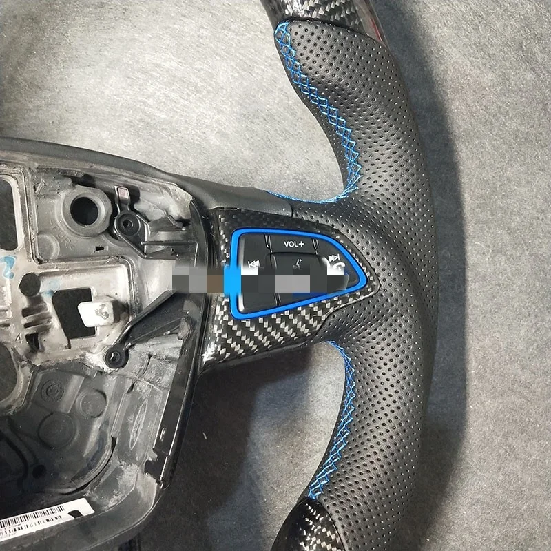 Customized Carbon Fiber Steering Wheel For For Ford Focus 4 MK4 2014 2015 2016 2017 Accessories