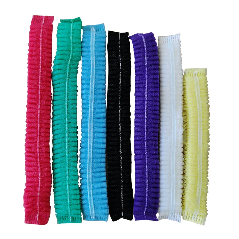 Food Processing Medical Hygiene Rule Disposable Cap Nonwoven Hair net Surgical Mob Clip Cap