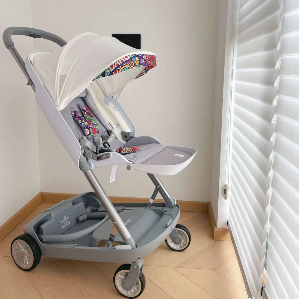2022 Model Luxury Double Stroller for Siblings Twin Wagon Infant and Toddler