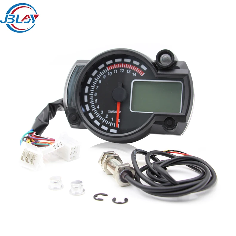 Универсальный 7 видов цветов Регулируемый установка цифровой ЖК-дисплей спидометр мотоцикла для KTM