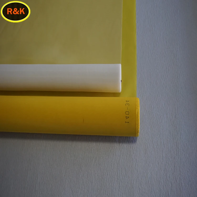 2m width nylon polyester printing screen white and yellow stock