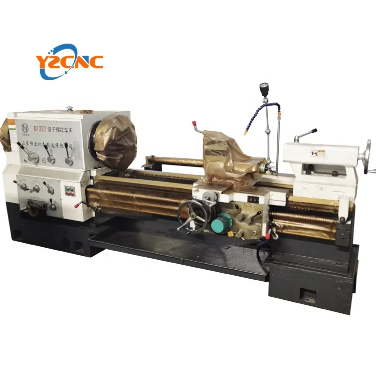 Semi-automatic pipe thread cutting lathe machine for sale Q1322