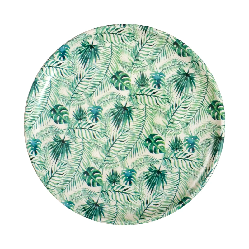 JUMPFOREVER Full Printing 8.5 inch Flat Colors Sublimation Plate /dishes Decorative Fruit Round Plate
