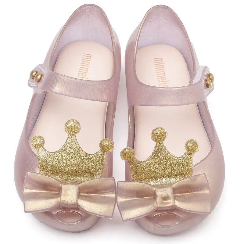 Оптовая продажа, детские колготки и носки карамельных цветов; Наряды для маленьких принцесс; Прозрачная обувь для женщин; Отделкой в виде короны, банта ПВХ сандалии с открытыми пальцами