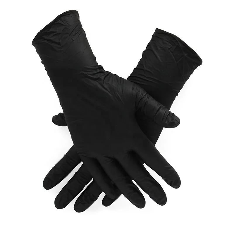 Black Nitrile Gloves Powder Free Nitrile Gloves Price Nitrile Coated Gloves