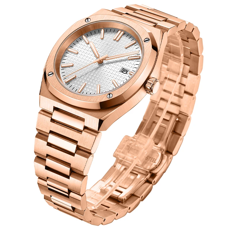 Oem Quartz Watch Stainless Steel Uhr Custom Logo Designer Watches For Men Private Label Men luxury Watch