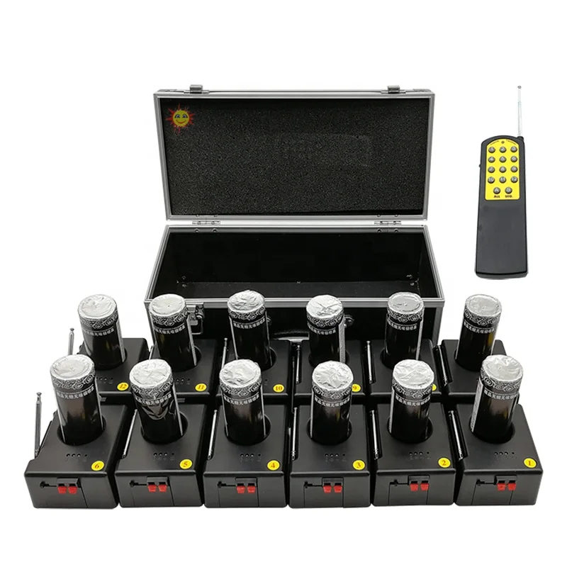 12 pcs receiver cold fountain stage  firing system fireworks for indoor wedding