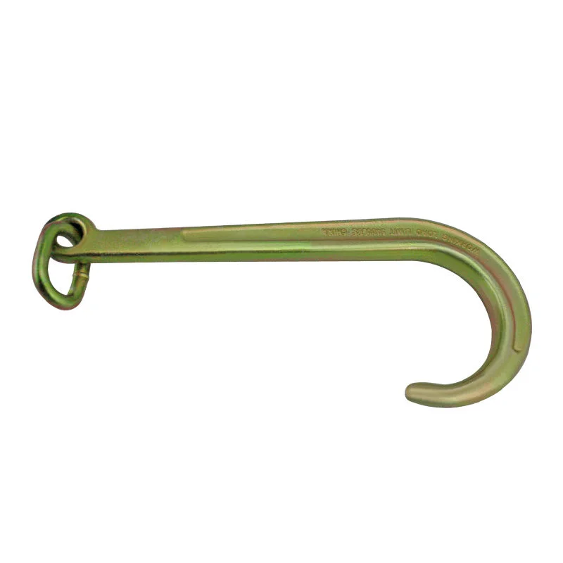 Custom G70 Alloy Steel Forged J Type Tow Hook with Ellipse Hole