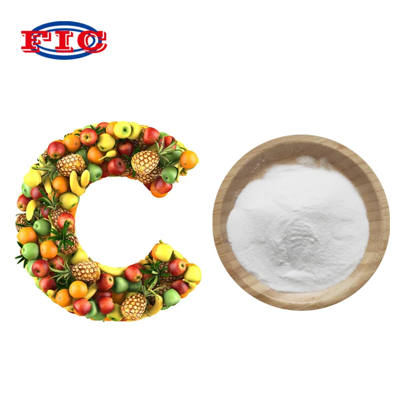 Supply Bulk Vitamin C Coated Natural Ethyl Ascorbic Acid Powder E300 Food Grade